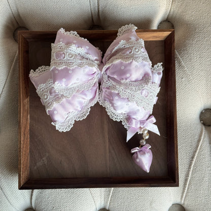 MAID - Sweet Lolita Headdress, Polka Dot Bow, Bunny Ear