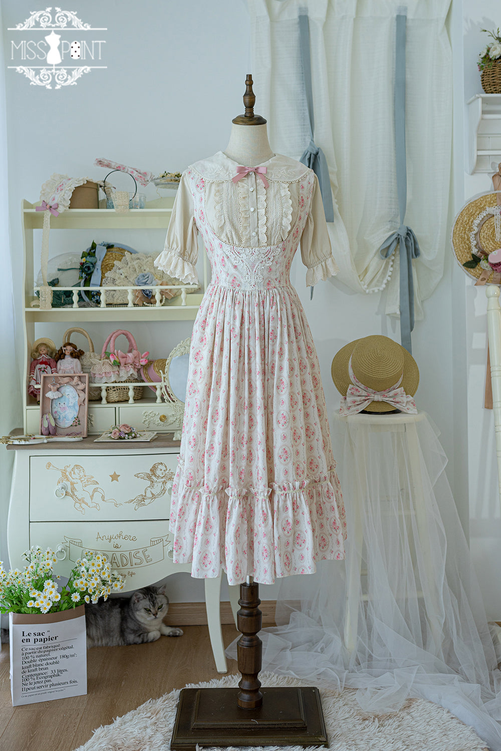 Miss Point - Happy Summer - Elegant Lolita Floral JSK Dress