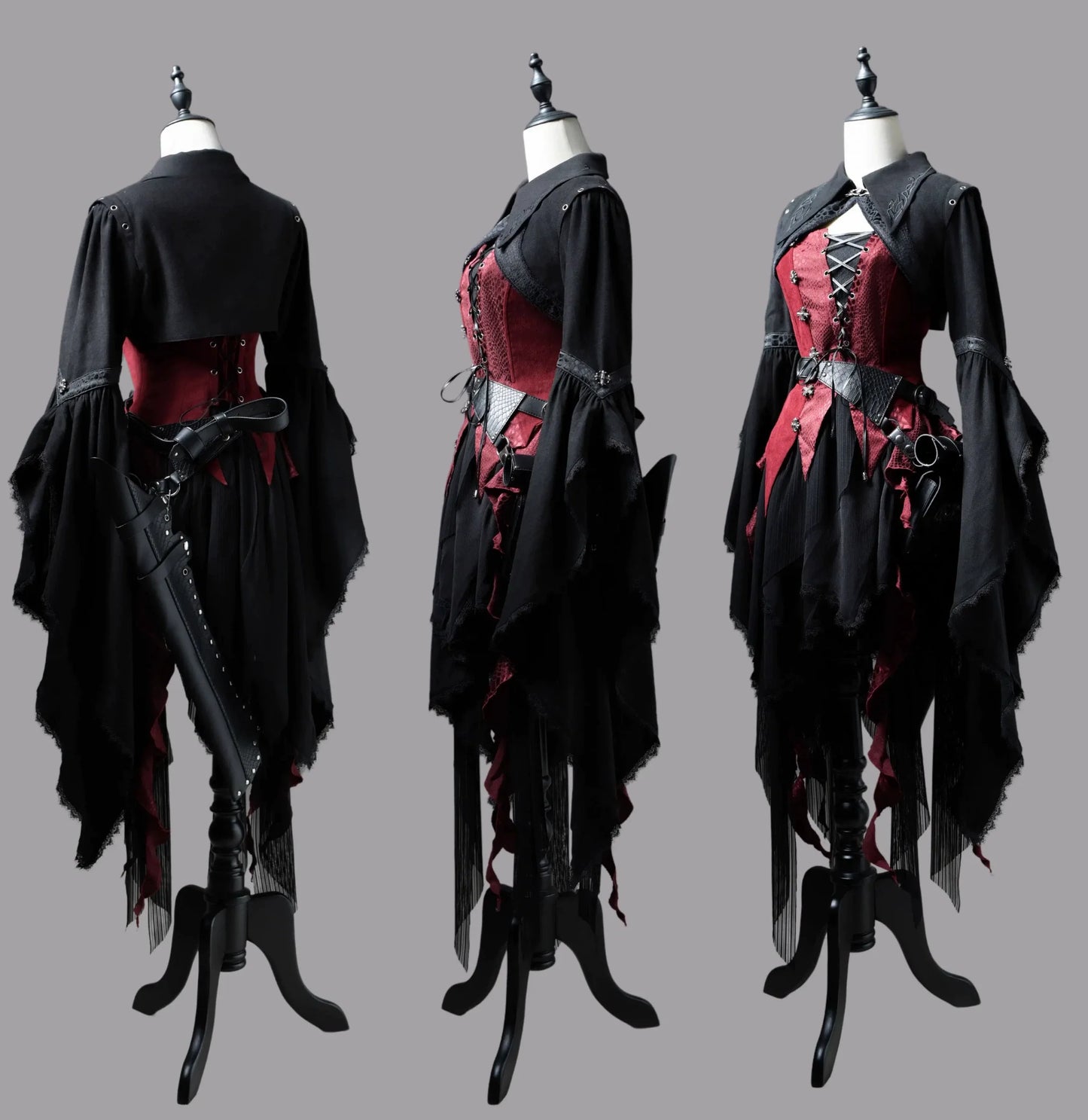 Wuyuzhe - Dragoon Knight 3.0 Version - Western Fantasy Style Lolita Irregular Skirt Set Lolita Vest
