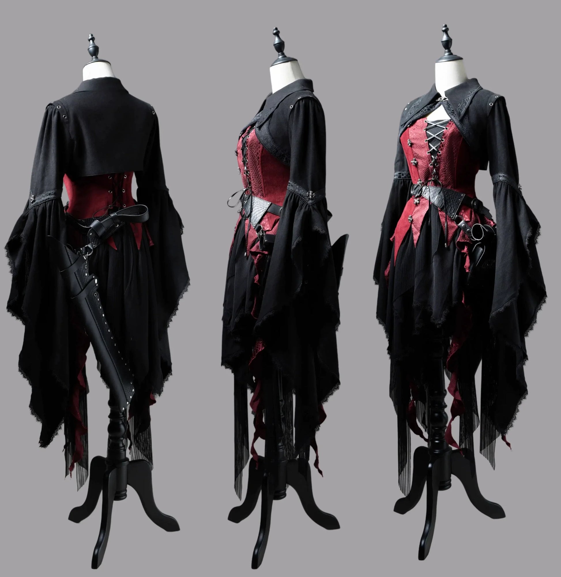 Wuyuzhe - Dragoon Knight 3.0 Version - Western Fantasy Style Lolita Irregular Skirt Set Lolita Vest
