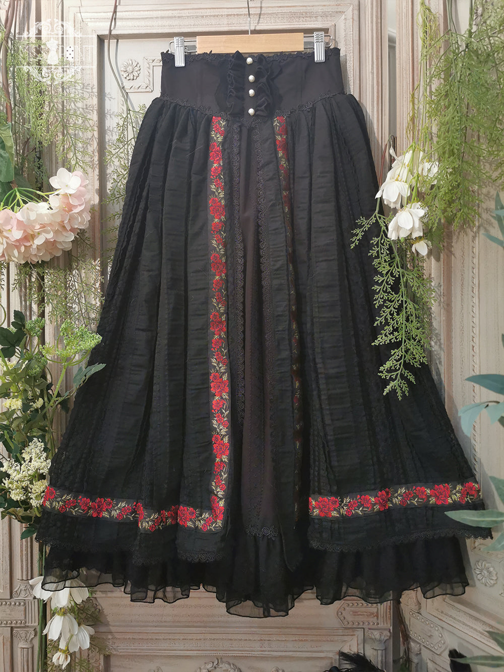 Miss Point - The Sally Gardens - Fish Bone High Waist Lolita Skirt