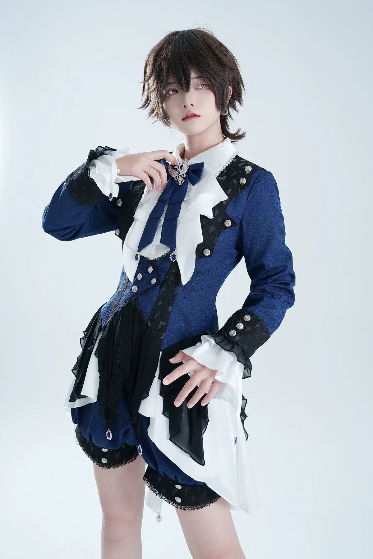Xiongdoujiang - Chris' Son - Ouji Lolita Coat set, Irregular Hem Dress
