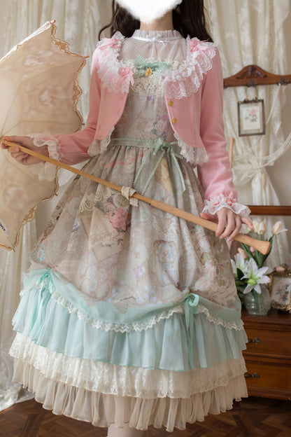 Unideer - Prelude - Elegant Lolita Bolero Jacket with Lace Ruffle Frill