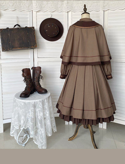 With PUJI - A lazy Trial - Classic Elegant Lolita OP Set