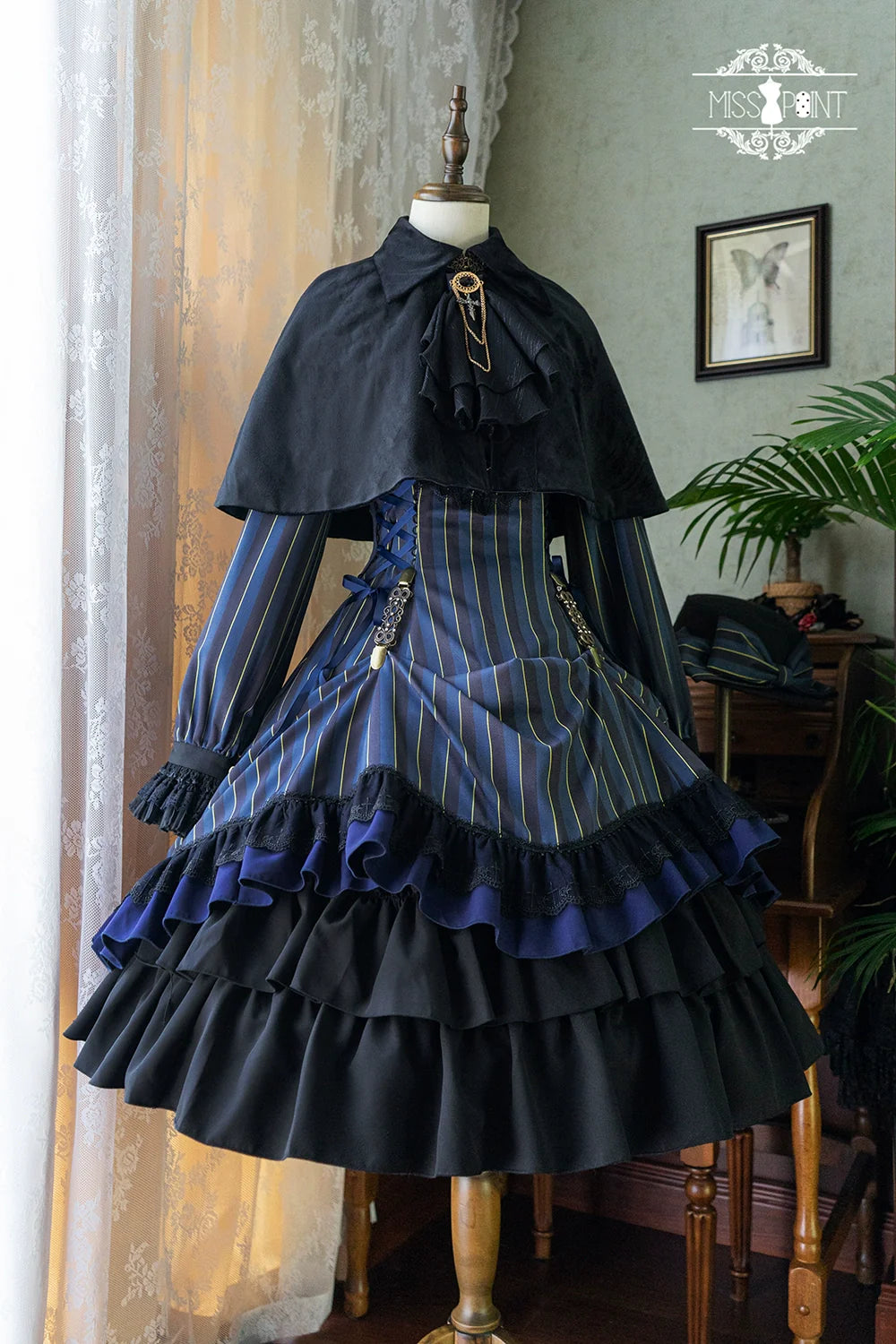 Miss Point - Perintz Manor - Gothic Lolita OP Long Sleeve Retro Lolita Dress