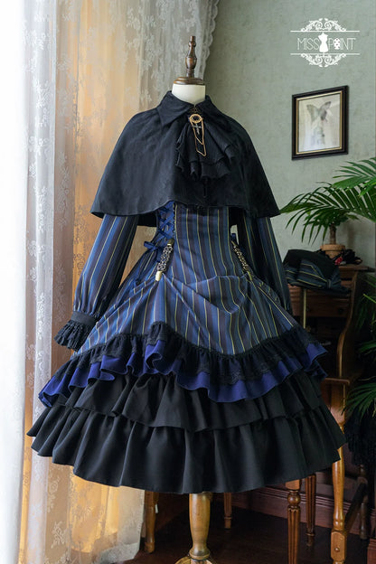 Miss Point - Perintz Manor - Gothic Lolita OP Long Sleeve Retro Lolita Dress