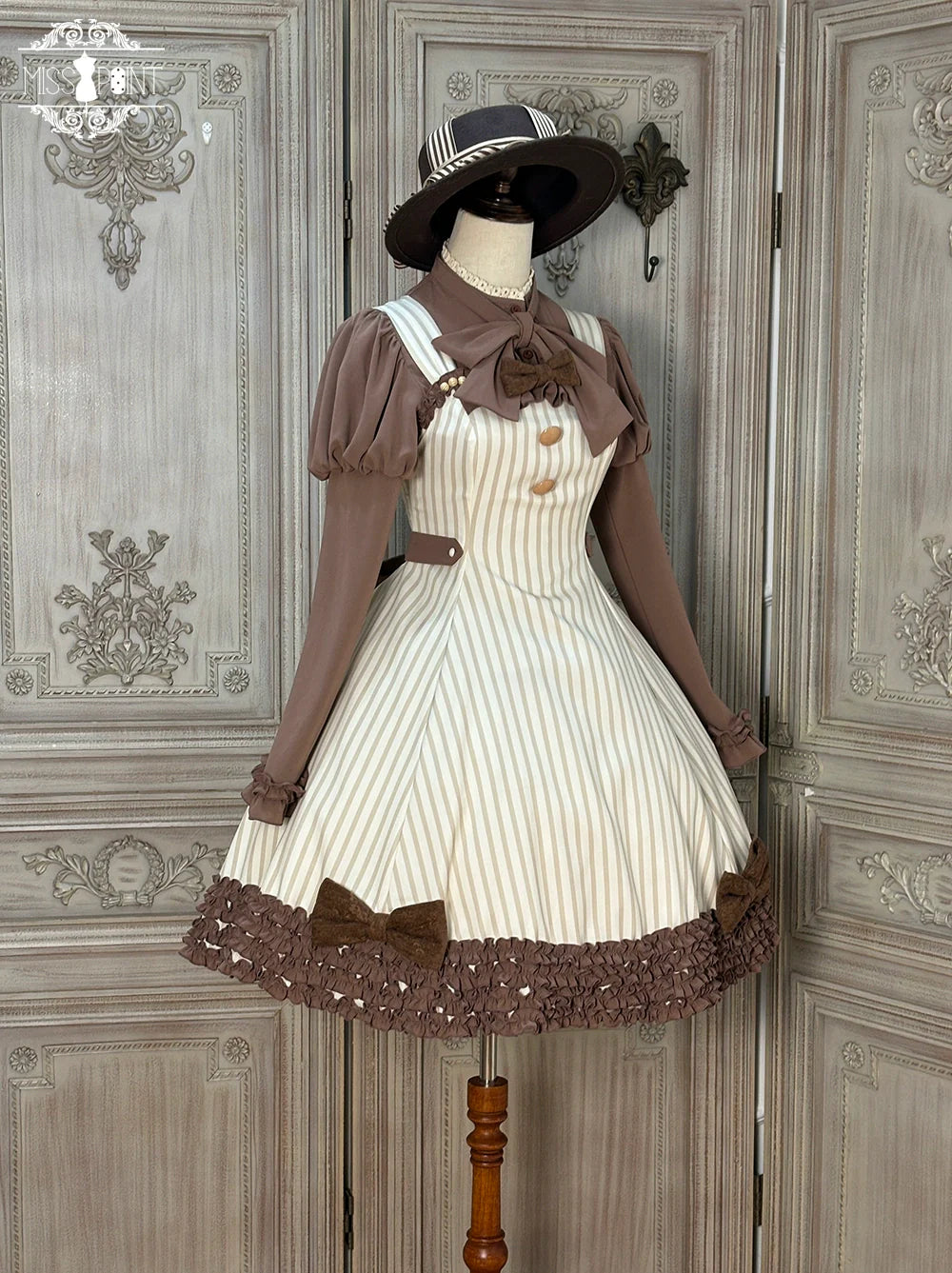 Miss Point - Classic Lolita JSK Customized Stripe Lolita Dress