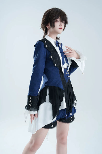 Xiongdoujiang - Chris' Son - Ouji Lolita Coat set, Irregular Hem Dress