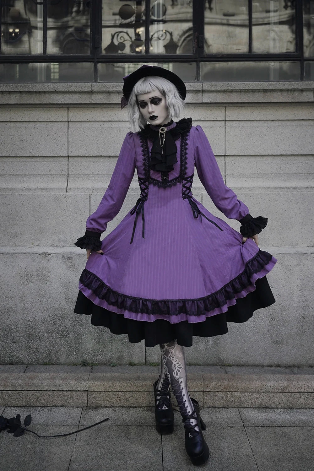 Miss Point - Perintz Manor - Gothic Lolita OP Long Sleeve Retro Lolita Dress