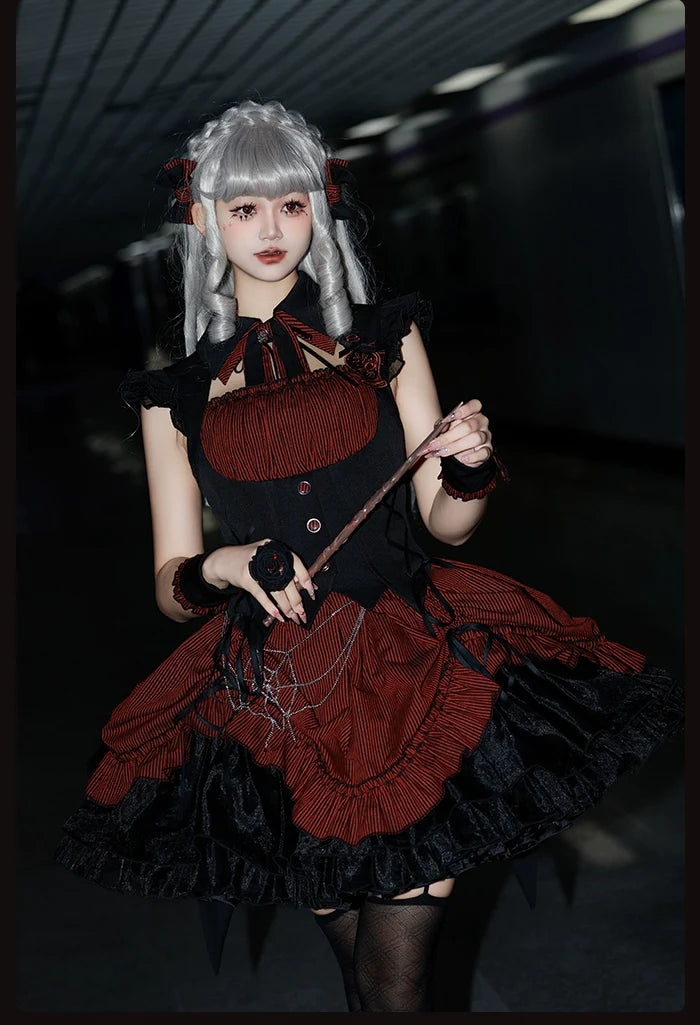 Alice Girl - Lolita Potion - Gothic Lolita Accessory Spider Web Lolita Waist Chain