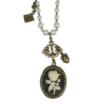 Rose of Sharon - British Style Cameo Lolita Necklace