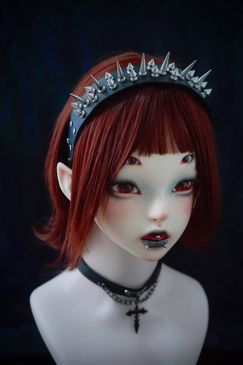 Strange Sugar - Gothic Lolita KC Faux Leather Punk Lolita Hair Accessories