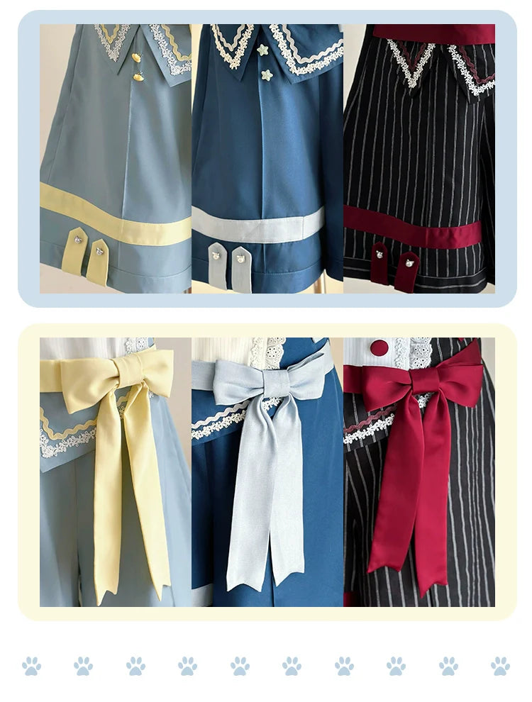 Forest Fluorescent Carps - Small Animal Team - Ouji Lolita Suit Male Lolita Shirt Shorts