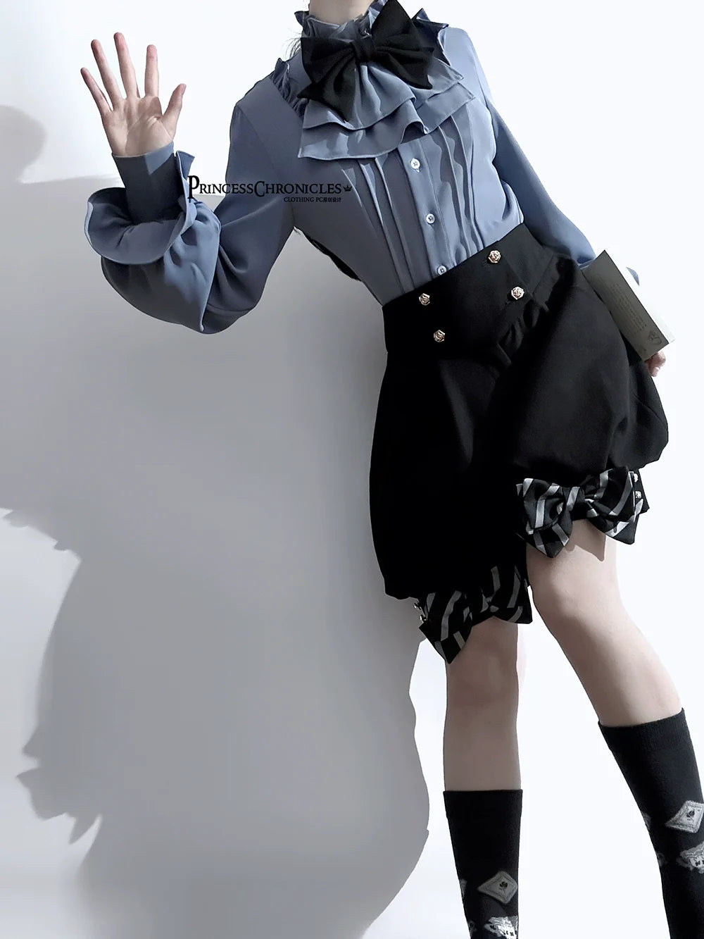 Princess Chronicles - Narrative Rule - Ouji Lolita Shorts Set, Long Vest