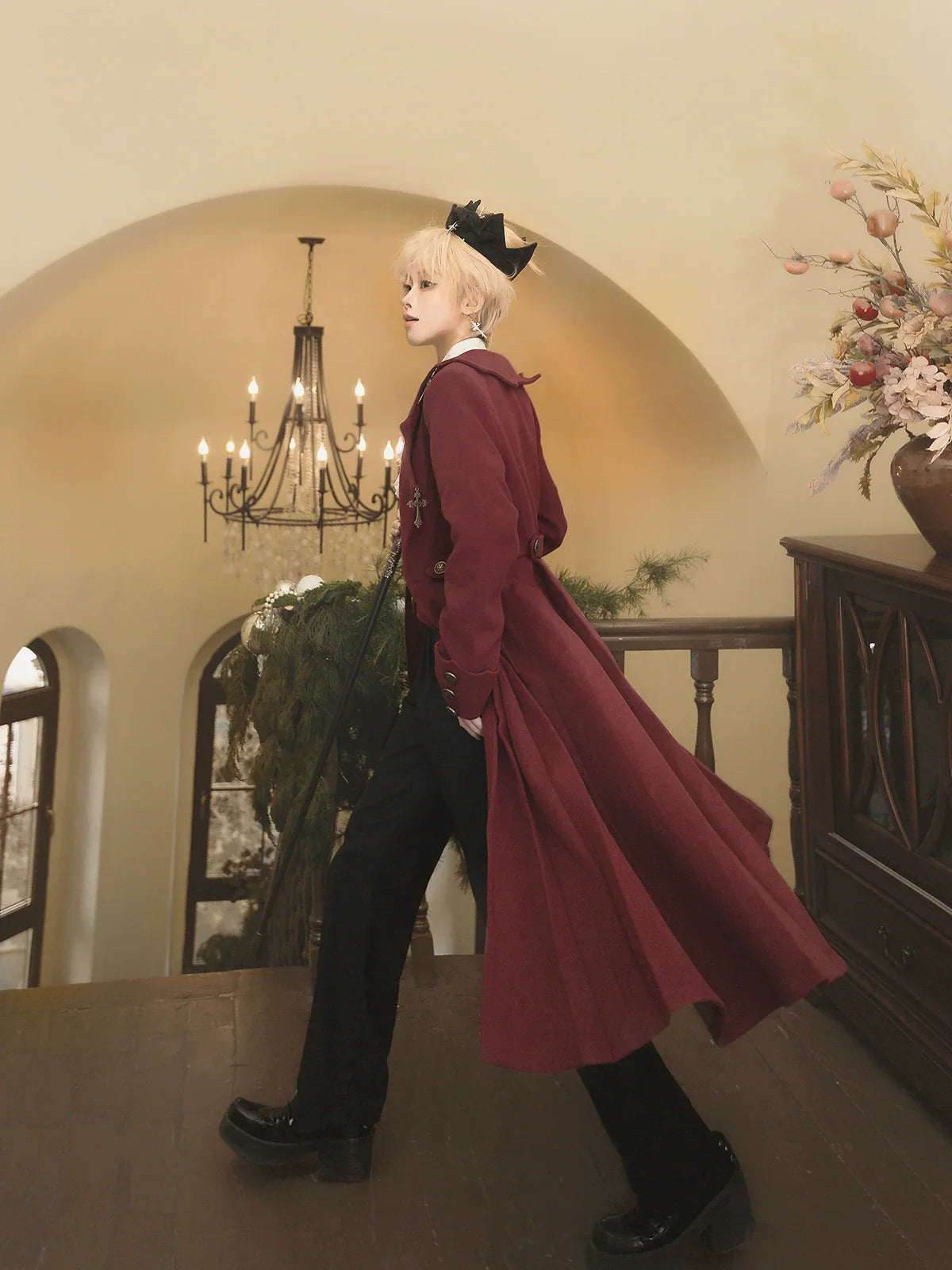 Cornfield Lolita - The Legend of Dracula - Gothic Ouji Lolita Winter Coat Set