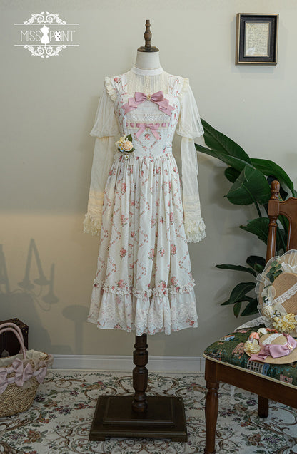 Miss Point - Customized Wood Rose 2.0 Elegant Vintage Jumper Dress