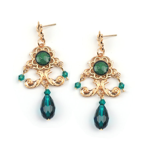 Rose of Sharon - French Lolita Baroque Vintage Pearl Earrings