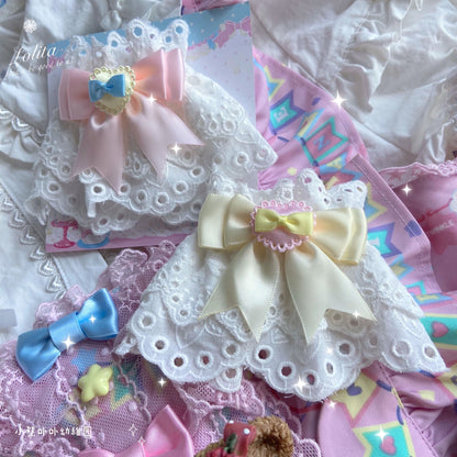 Bear Doll - Sweet Lolita Cuff with Heart and Bow