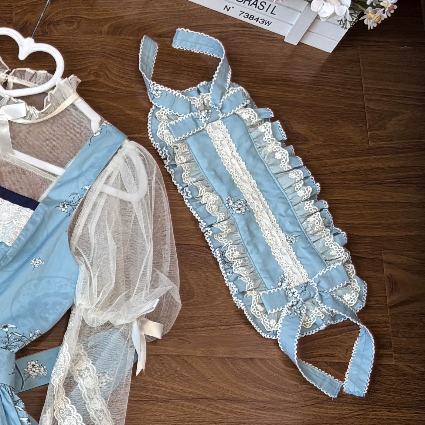 DreamWhale - Small Porcelain Plate - Classic Lolita JSK Printed Dress