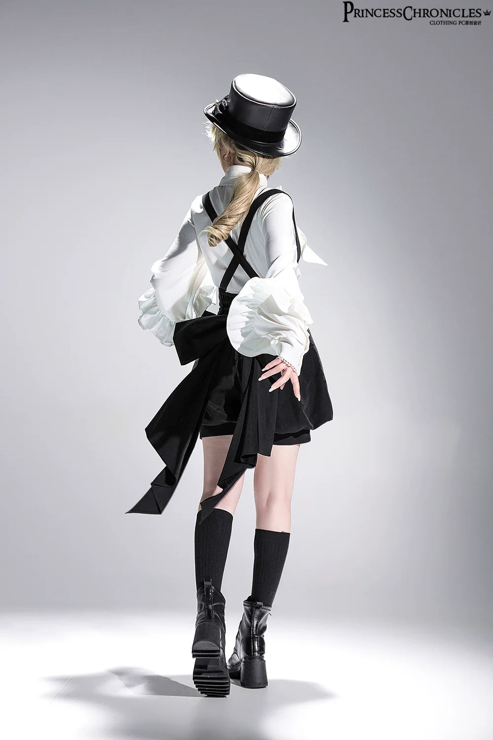 Princess Chronicles - Doll - Black Ouji Lolita Hat Retro Prince Bowler Hat