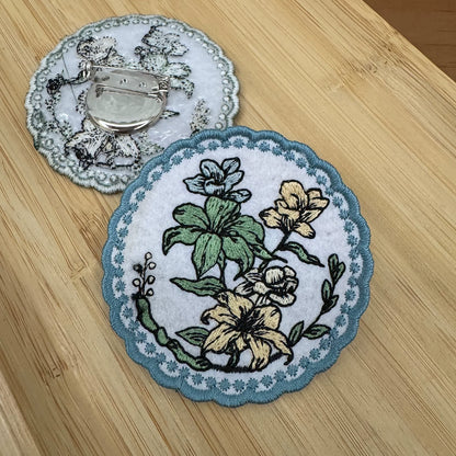 DreamWhale - Small Porcelain Plate - Classic Lolita JSK Printed Dress