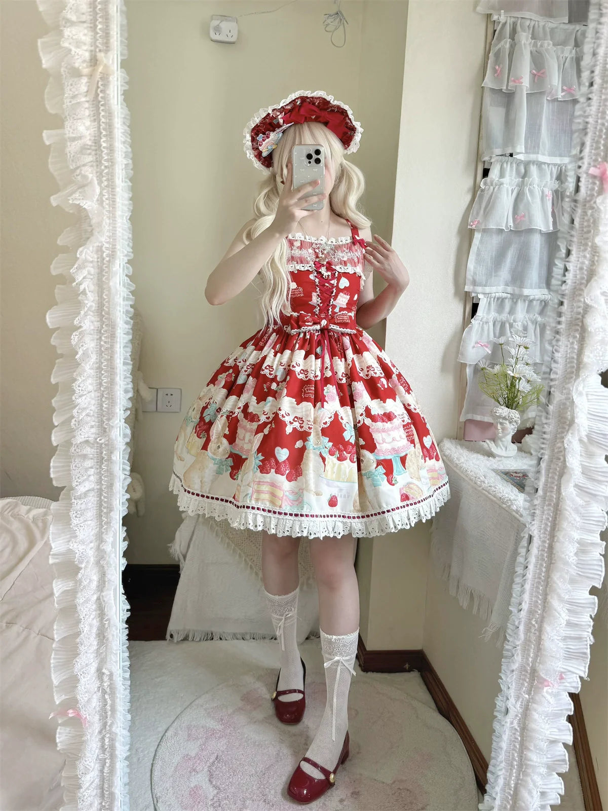 Dark Star Island - Honey Bunny Cake - Sweet Lolita JSK/OP/Strap SK/Shirt