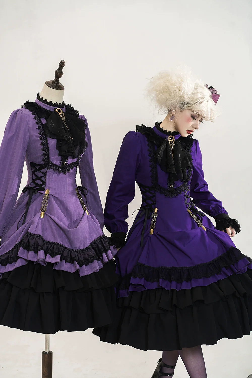 Miss Point - Perintz Manor - Gothic Lolita OP Long Sleeve Retro Lolita Dress