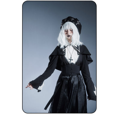 Susin Lolita - Cross Praise - Nun Style Gothic Lolita Dress and Blouse