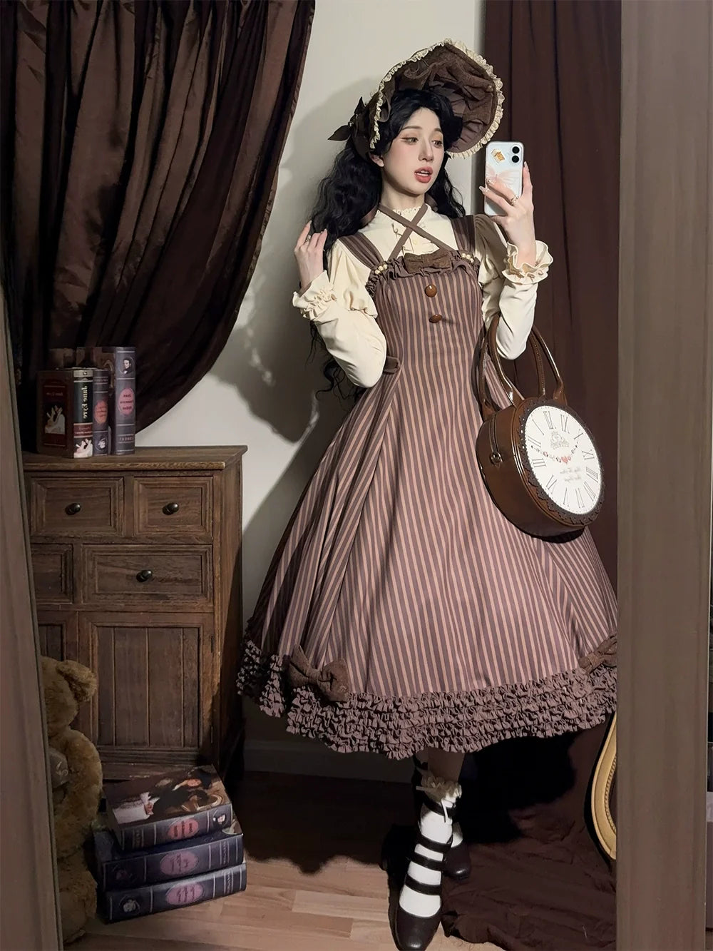 Miss Point - Classic Lolita JSK Customized Stripe Lolita Dress