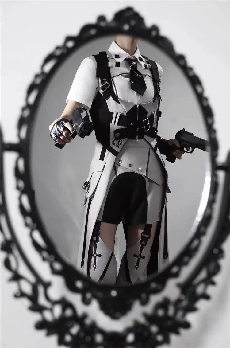 Letters from Unknown Star - Sky Core Record - Ouji Lolita Shorts Suits Short Sleeve Dress Set