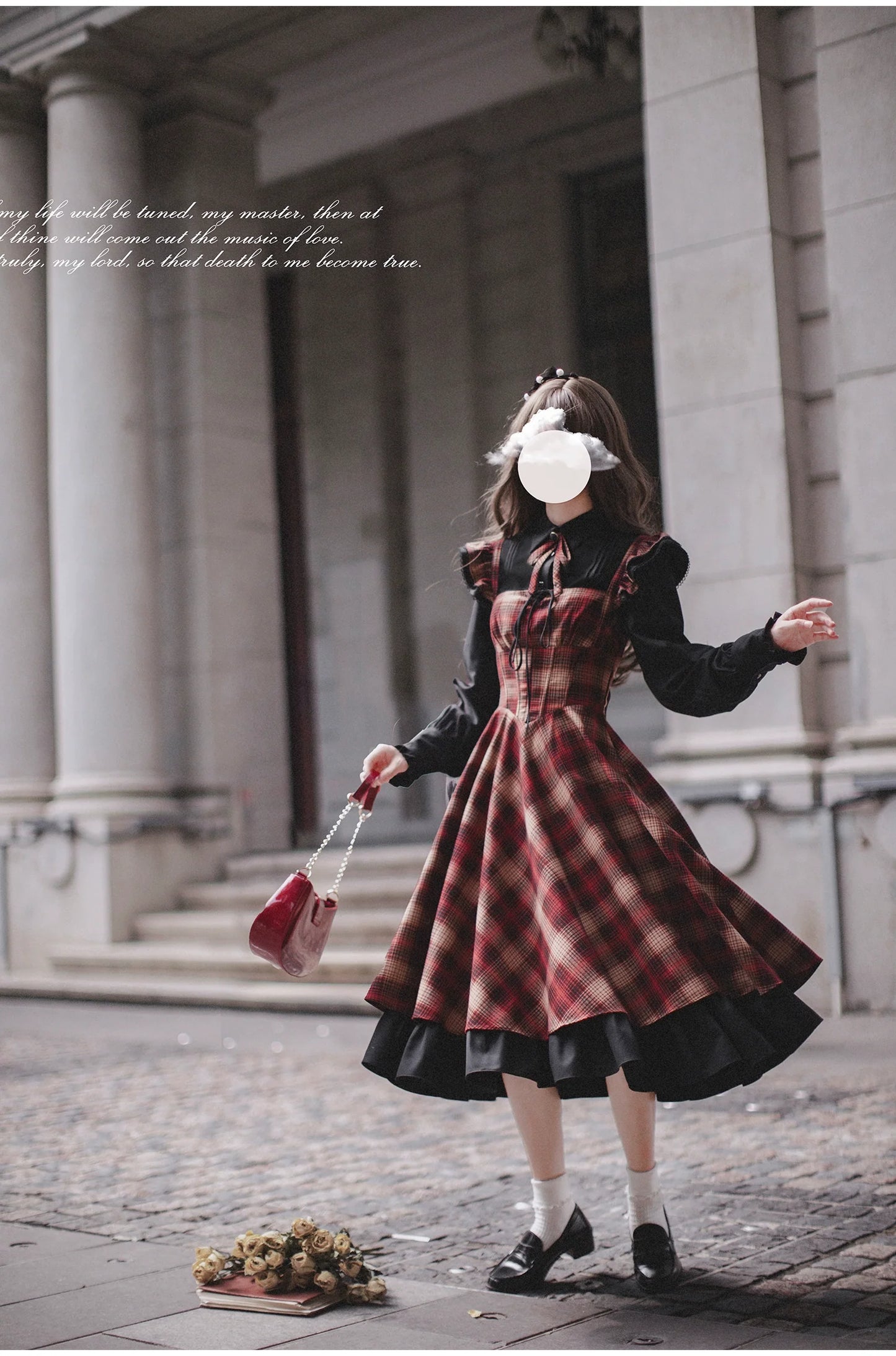 HuTaoMuJK - Madeleine - Classic Lolita JSK Suit Black Lolita Blouse and Coat