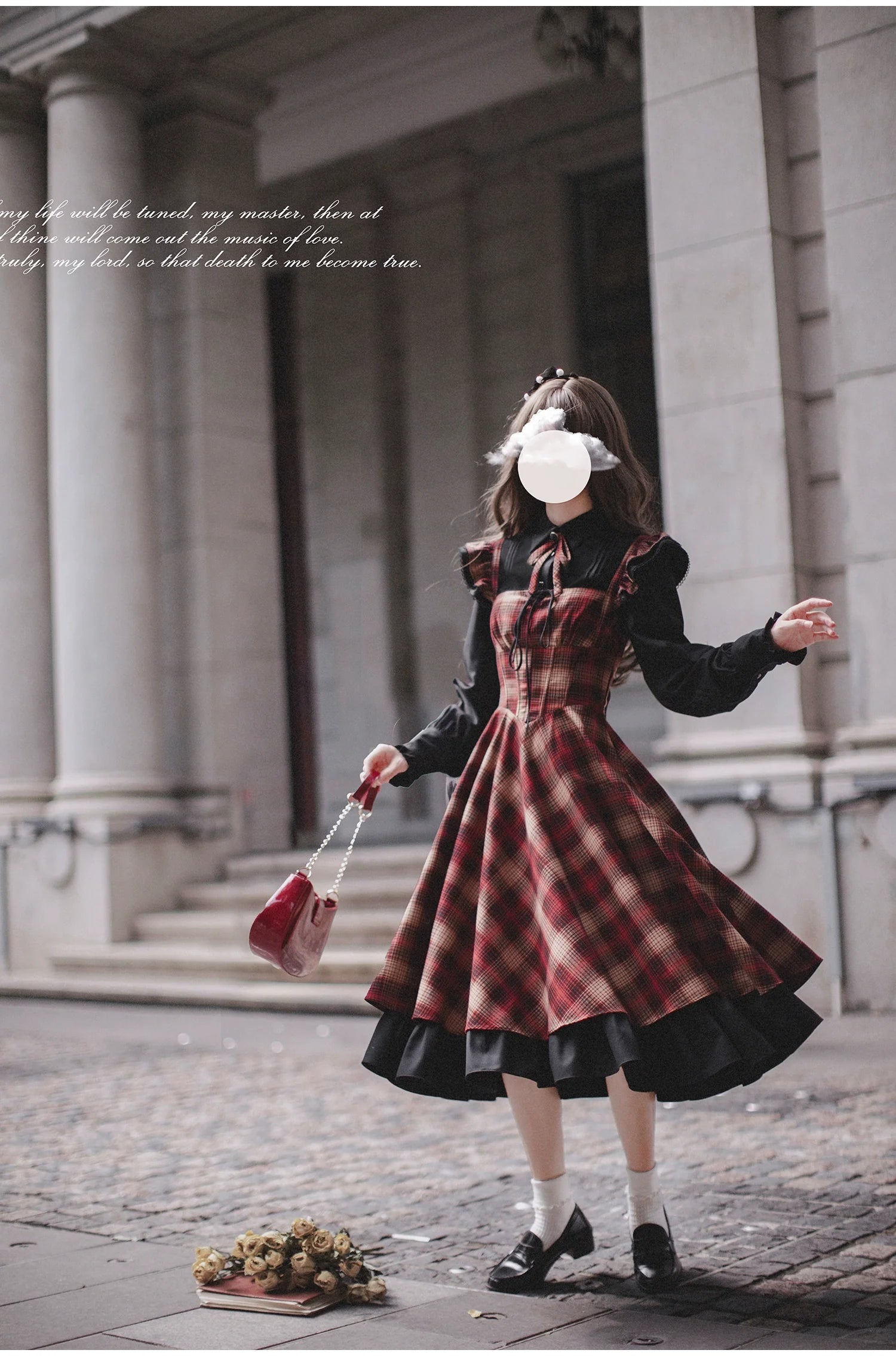HuTaoMuJK - Madeleine - Classic Lolita JSK Suit Black Lolita Blouse and Coat