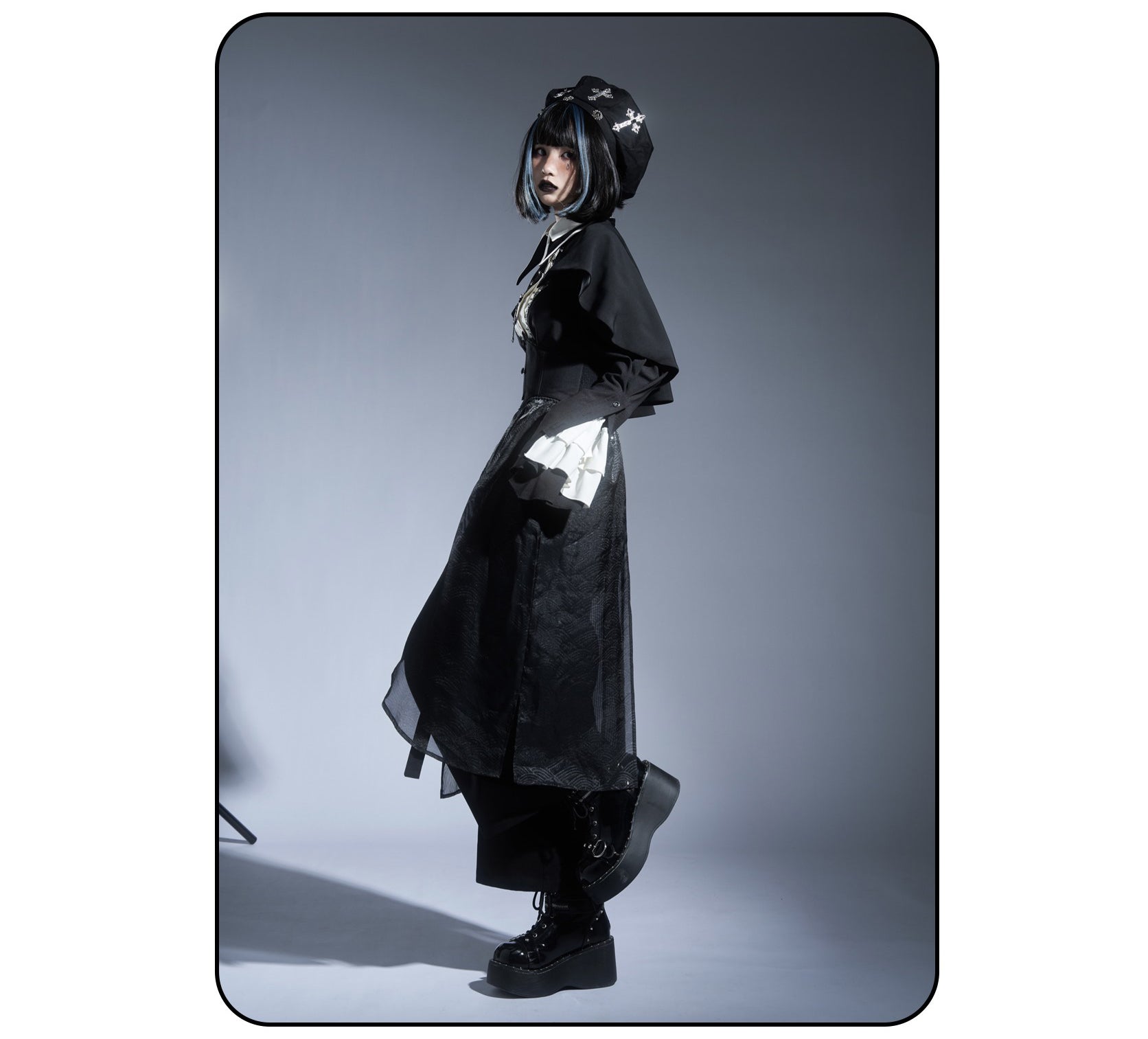 Susin Lolita - Cross Praise - Nun Style Gothic Lolita Dress and Blouse
