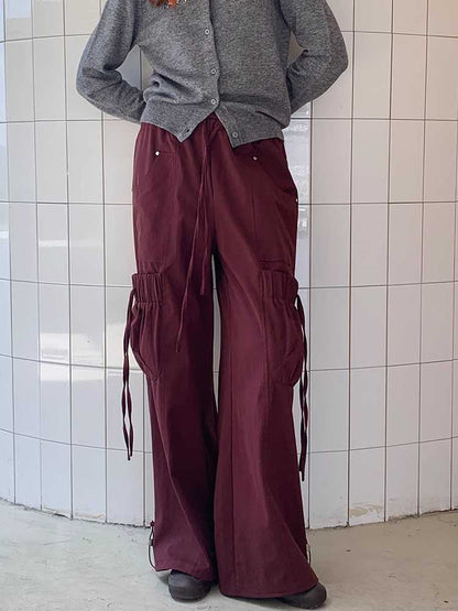 Big pocket loose pants【s0000009829】