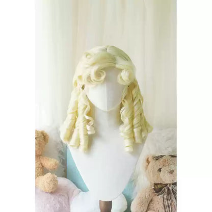 Imperial Tea - Retro Lolita Wig Short Roman Curl Hairpiece