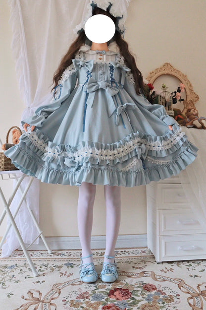 Aurora Kiss - Daily Lolita Winter Dress, Long Sleeve