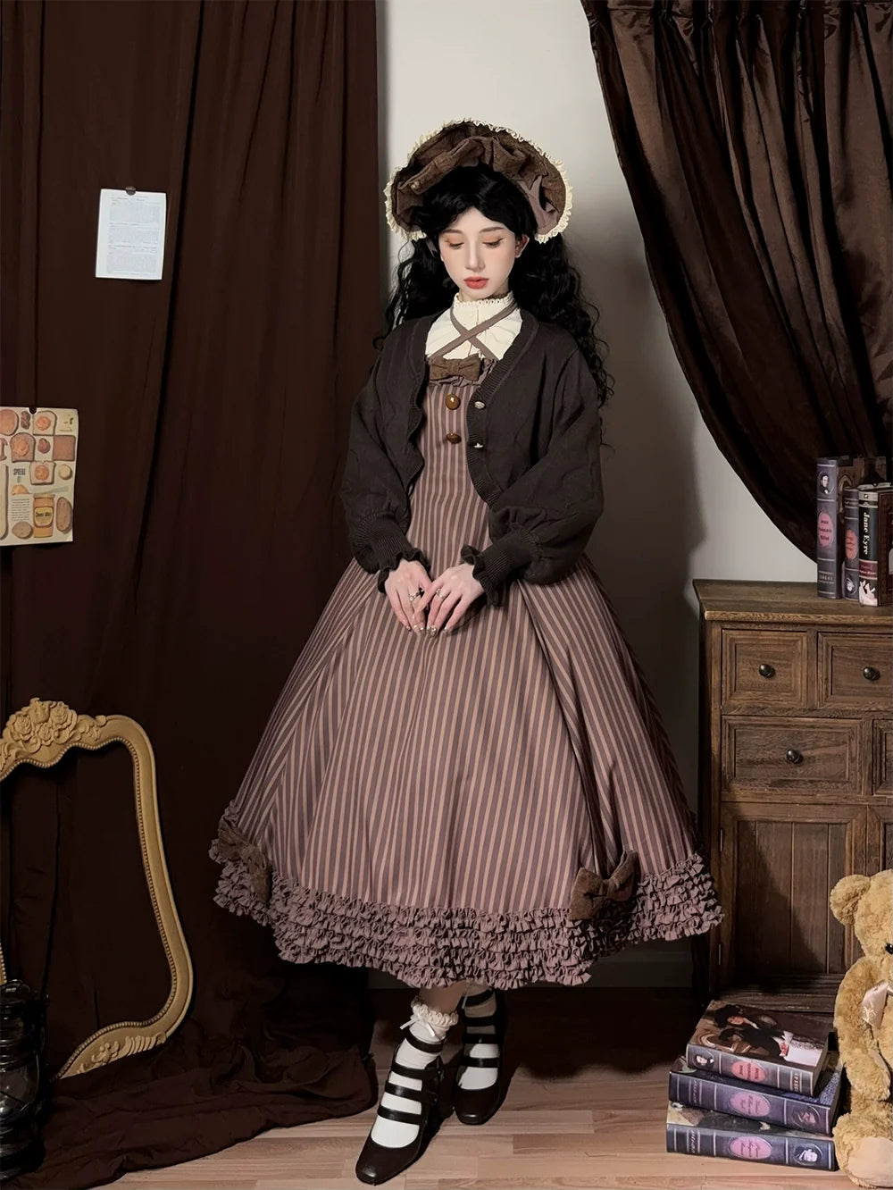 Miss Point - Classic Lolita JSK Customized Stripe Lolita Dress