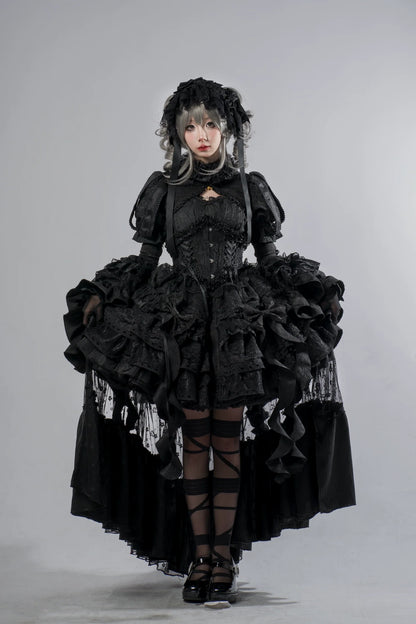 Smoothy - Caliburn - Gothic Lolita JSK Dress with Bolero with Detachable Sleeves