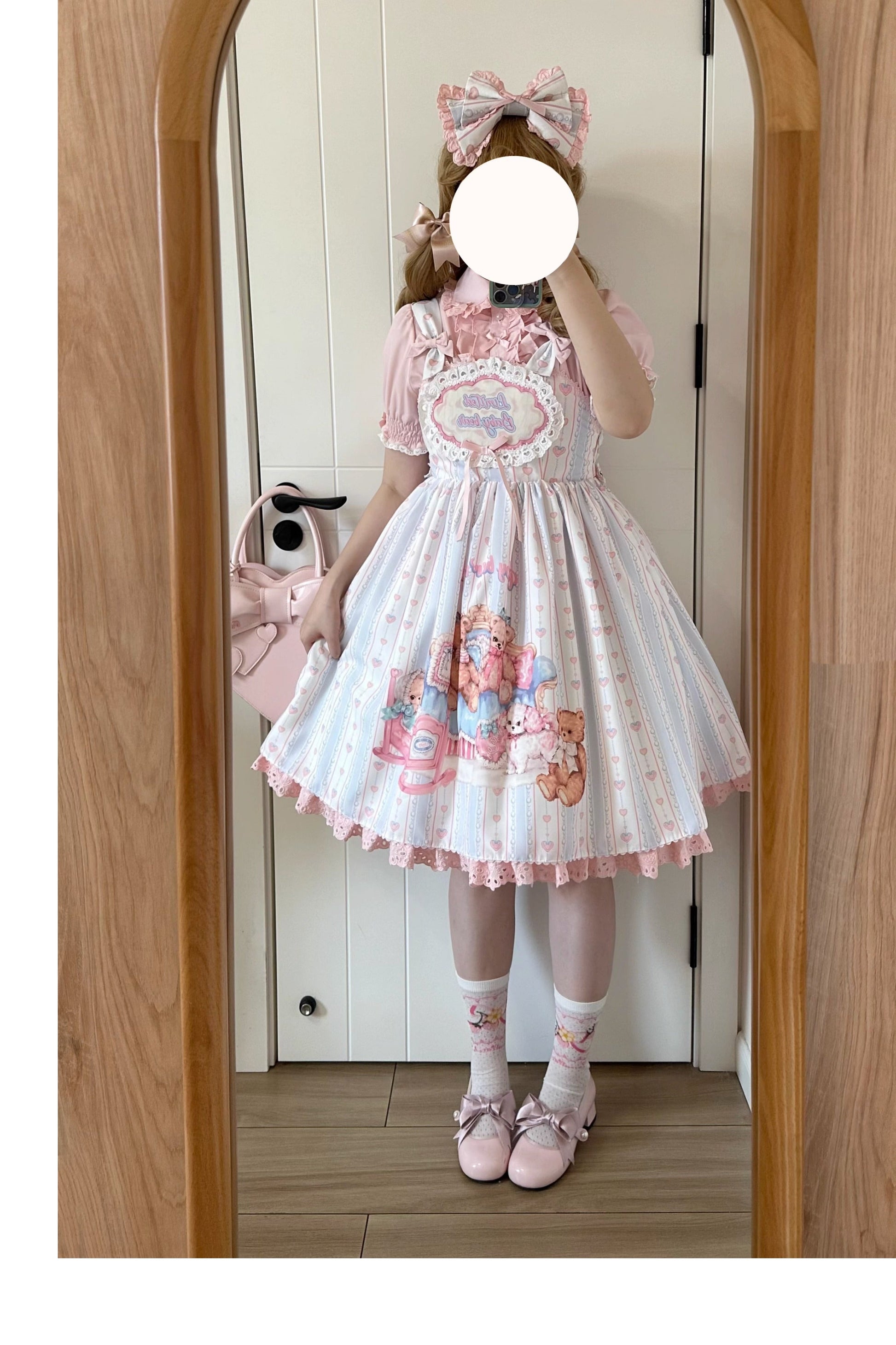 Eternity Spring - Barbie Bear - Sweet Lolita Bear Print JSK and OP