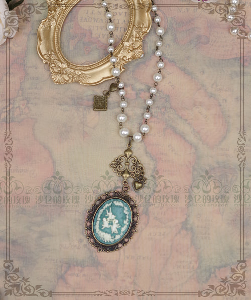 Rose of Sharon - British Style Cameo Lolita Necklace