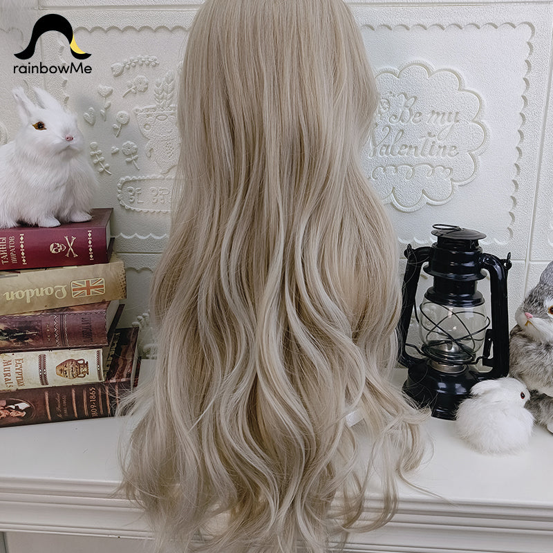 RainbowMe - Elegant Lolita Long Curly Wig Multicolor