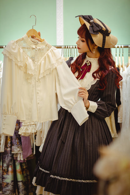Miss point - Rose Silhouette - Vintage Classic Lolita OP