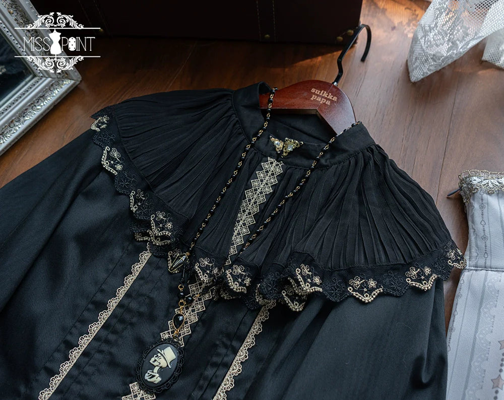Miss Point - Demon Hunting Notes - Elegant Lolita Blouse Ruffled Collar