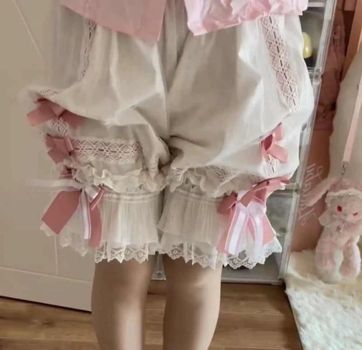 Ilovexiaolu - Gorgeous Lolita Bloomers in Coral Fleece & Cotton Styles