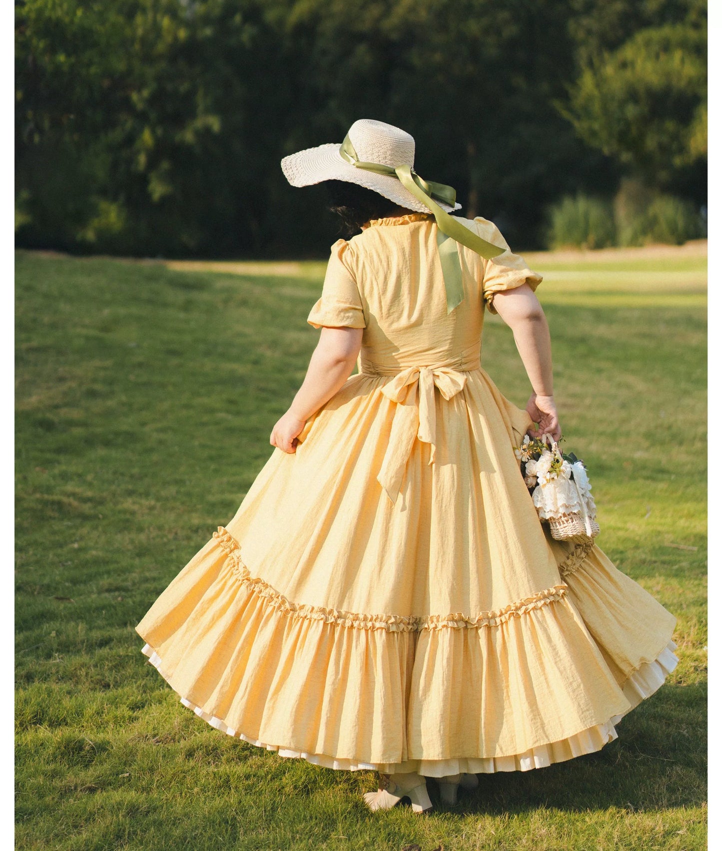 Forest Wardrobe - Forest Pastoral - Elegant Lolita Square Neck Long OP