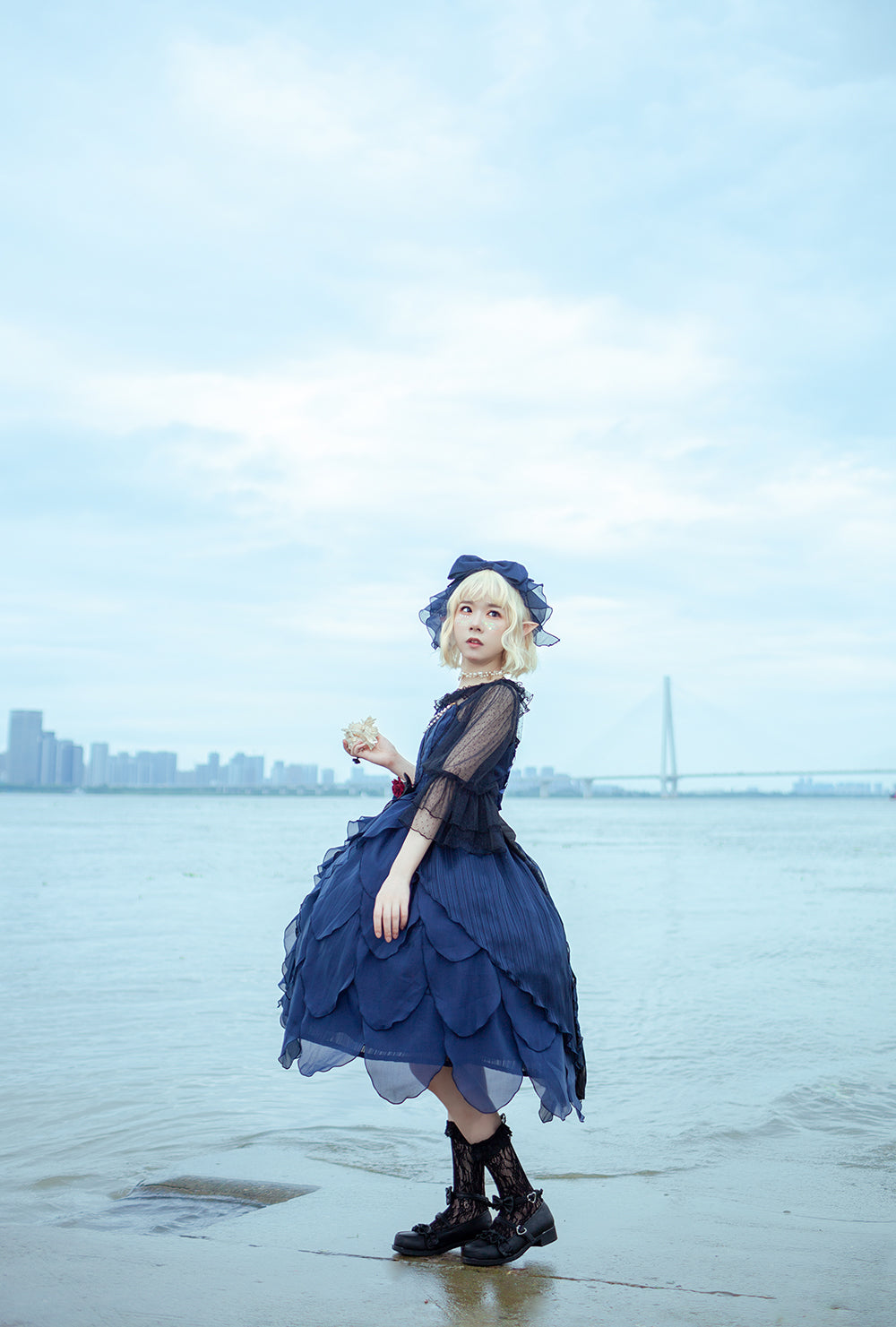 mermaid lolita dress Custom Size Sweet Lolita EGL Cat Mermaid Kawaii JSK Dress