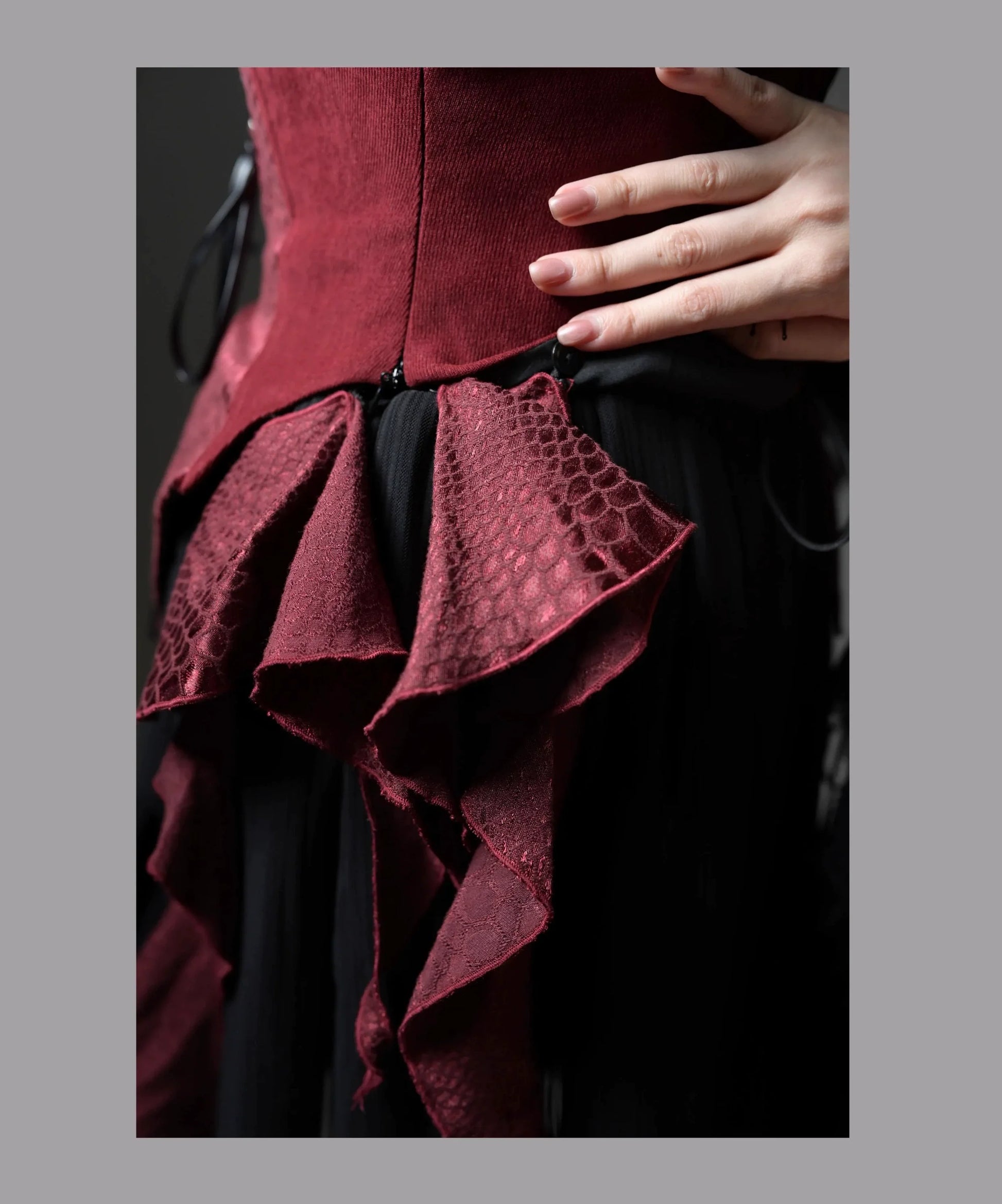 Wuyuzhe - Dragoon Knight 3.0 Version - Western Fantasy Style Lolita Irregular Skirt Set Lolita Vest