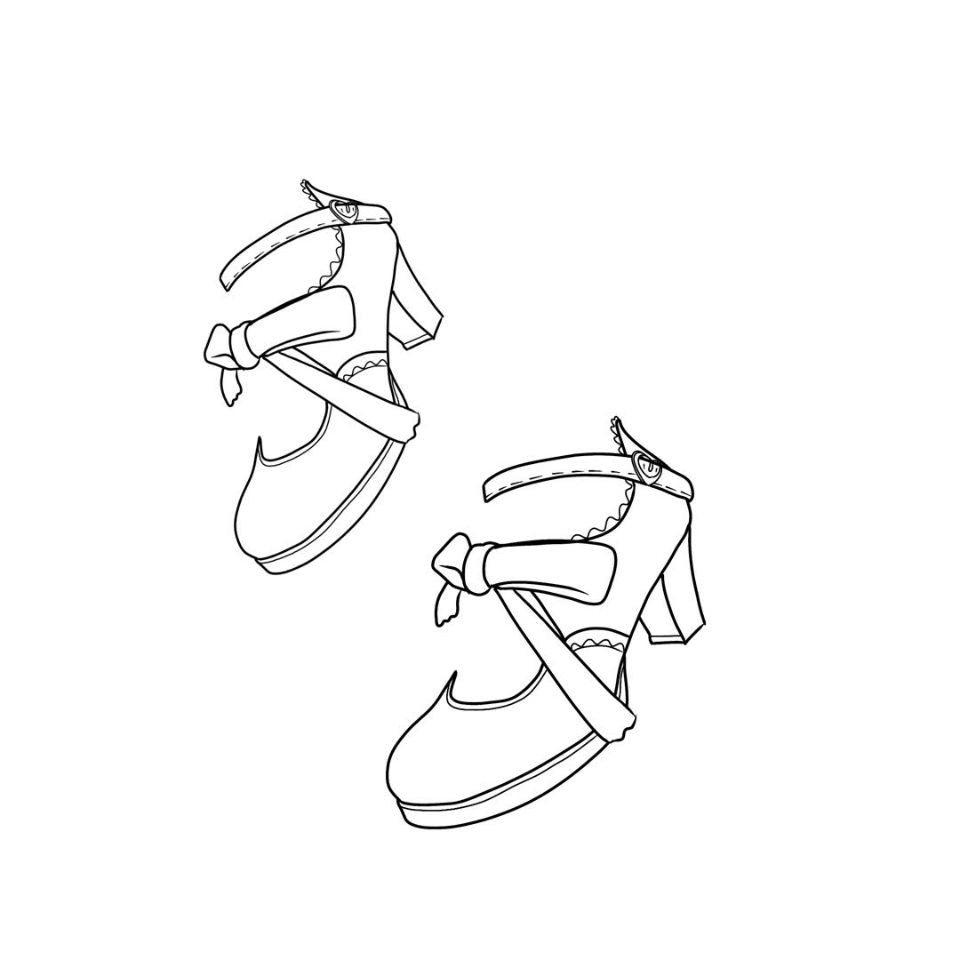 Sosic - Qing Mengnuo - Elegant Lolita Satin High Heel Handmade Shoes