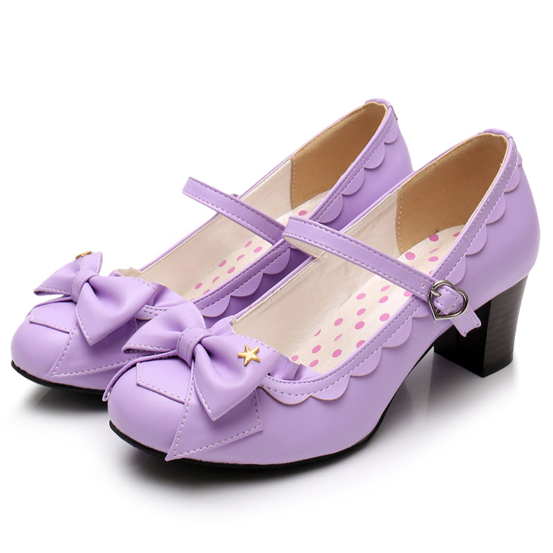 Sosic - Ode to Luan - Sweet Lolita High Heel Bow Shoes