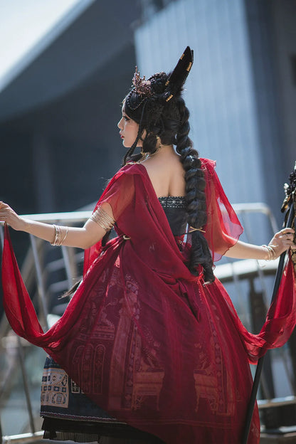 Miss Point - Dusk Best - Egyptian Lolita Dress Set Gorgeous JSK